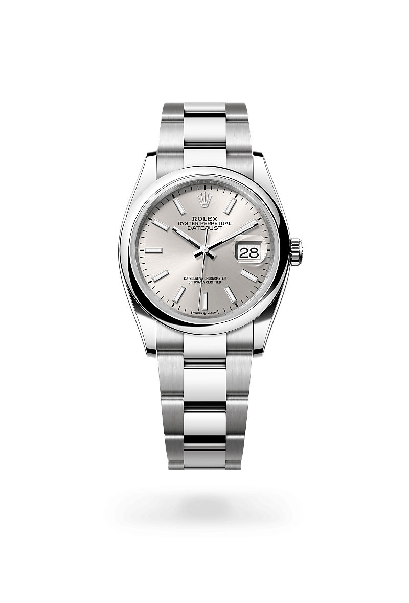 오이스터스틸 소재의 롤렉스 DATEJUST 정면, M126200-0002 - 현대시계