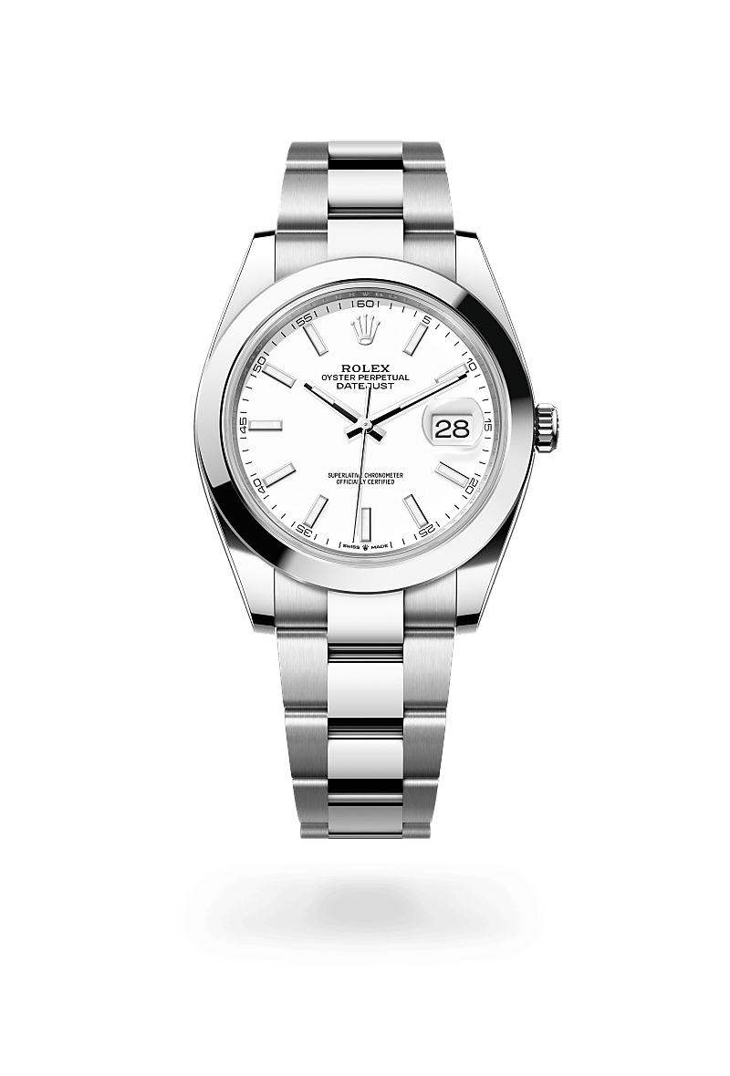 오이스터스틸 소재의 롤렉스 DATEJUST 정면, M126300-0005 - 현대시계