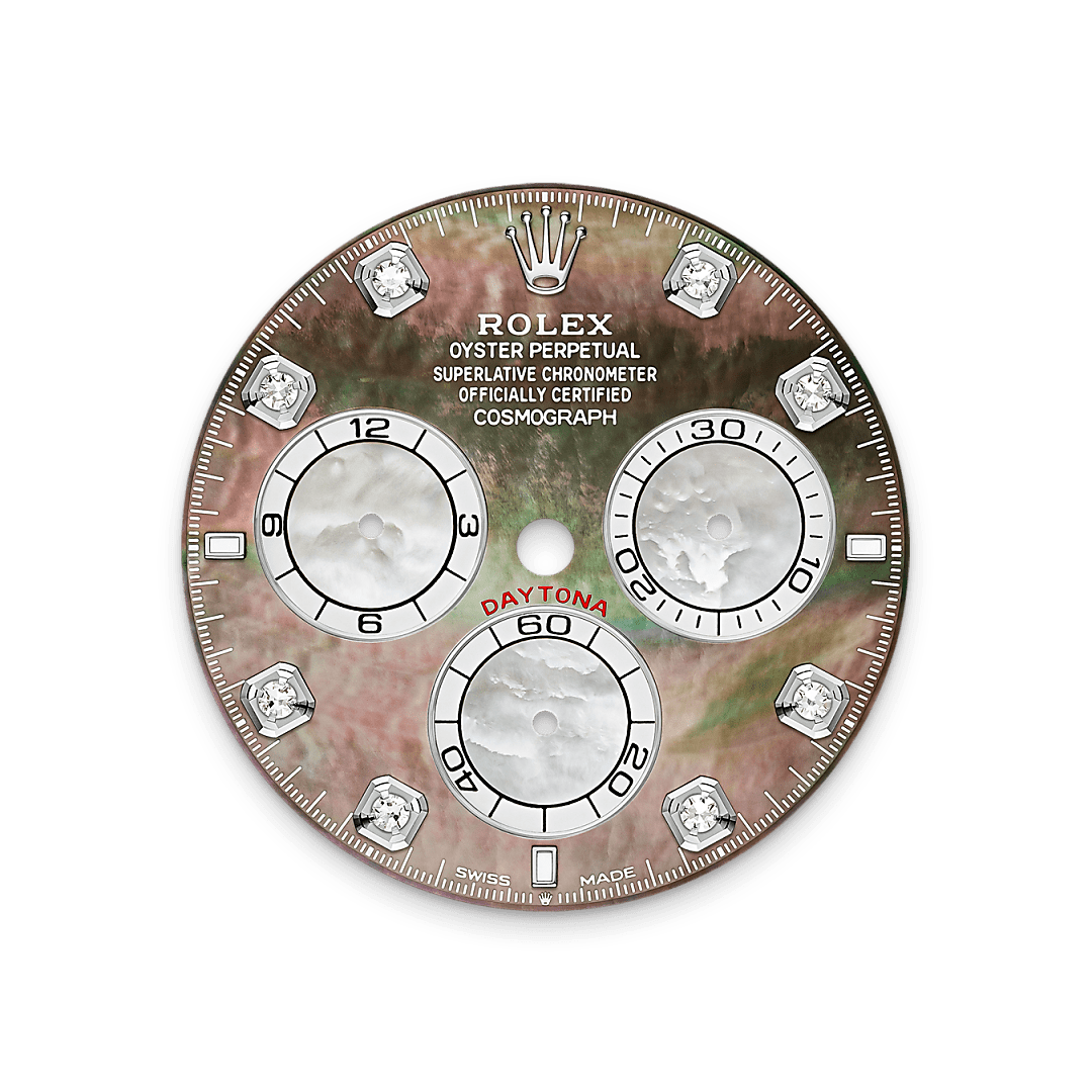 18캐럿 화이트 골드 소재의 롤렉스 Cosmograph Daytona 다이얼, M126579RBR-0001 - 현대시계