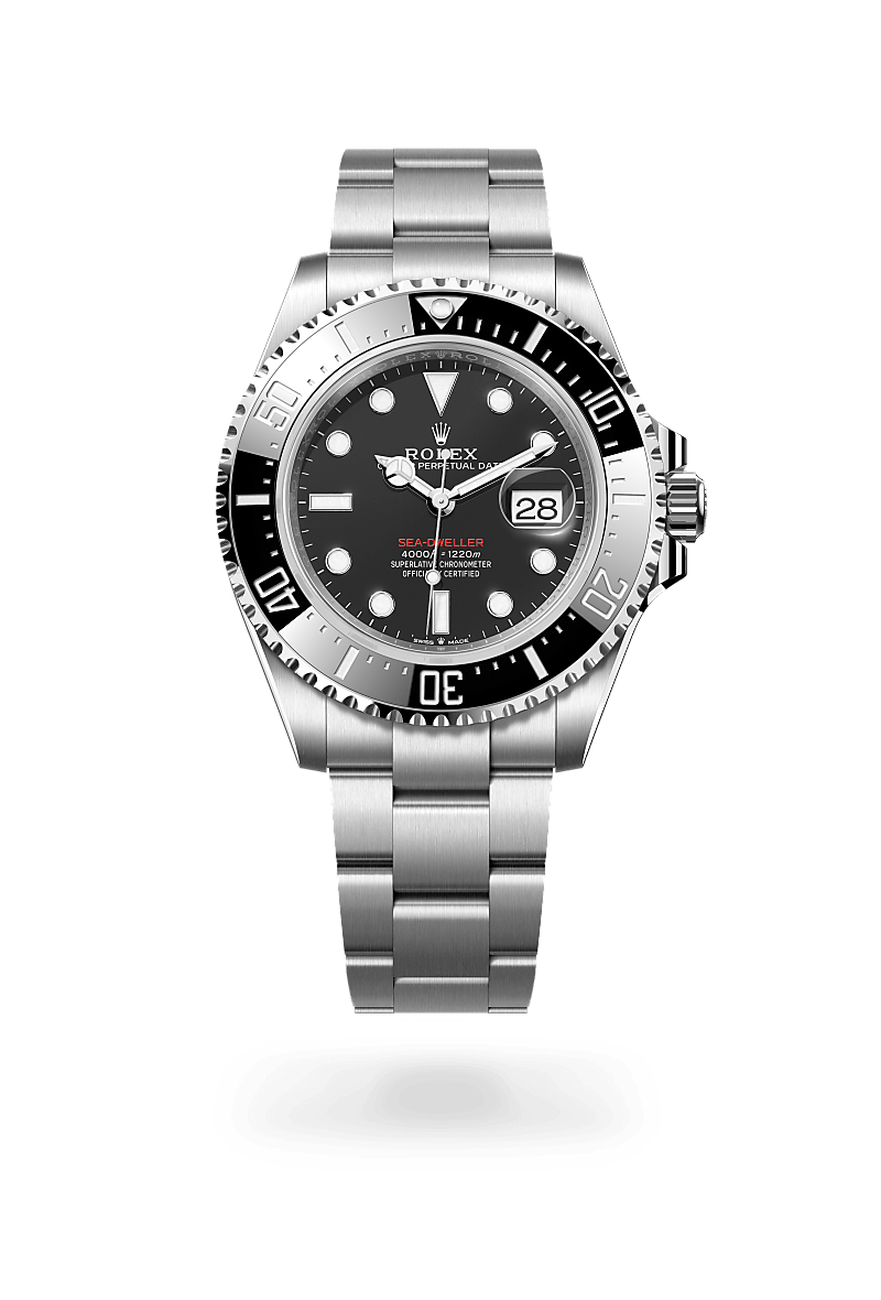 오이스터스틸 소재의 롤렉스 SEA-DWELLER 정면, M126600-0002 - 현대시계