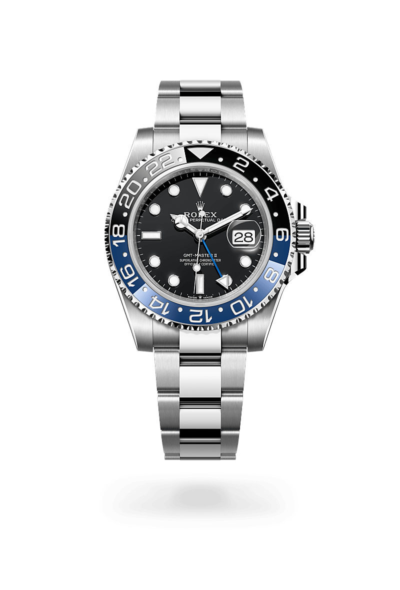 오이스터스틸 소재의 롤렉스 GMT-MASTER II 정면, M126710BLNR-0003 - 현대시계