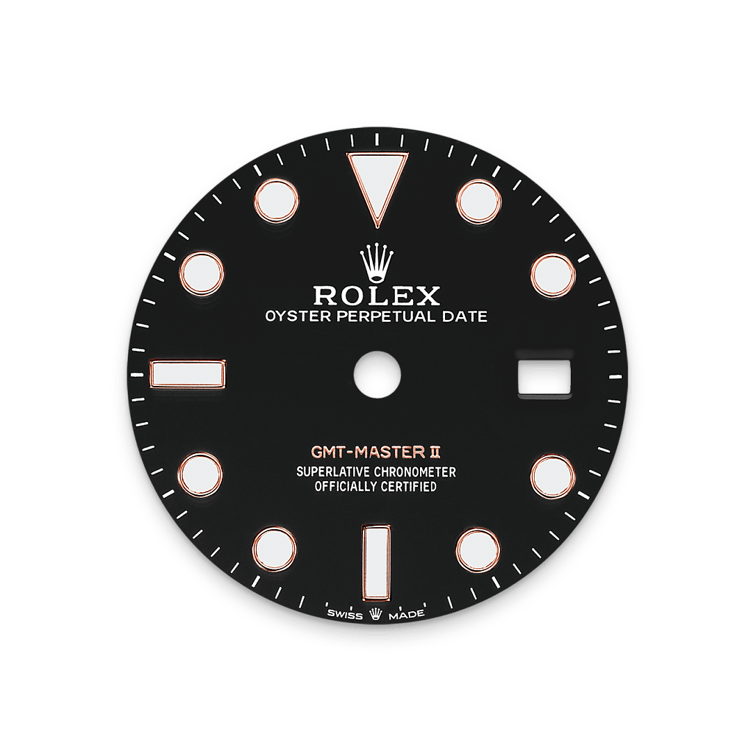 rolex GMT-Master II dial  in Everose Rolesor - combination of Oystersteel and Everose gold, M126711CHNR-0002 - Hyundaiwatch