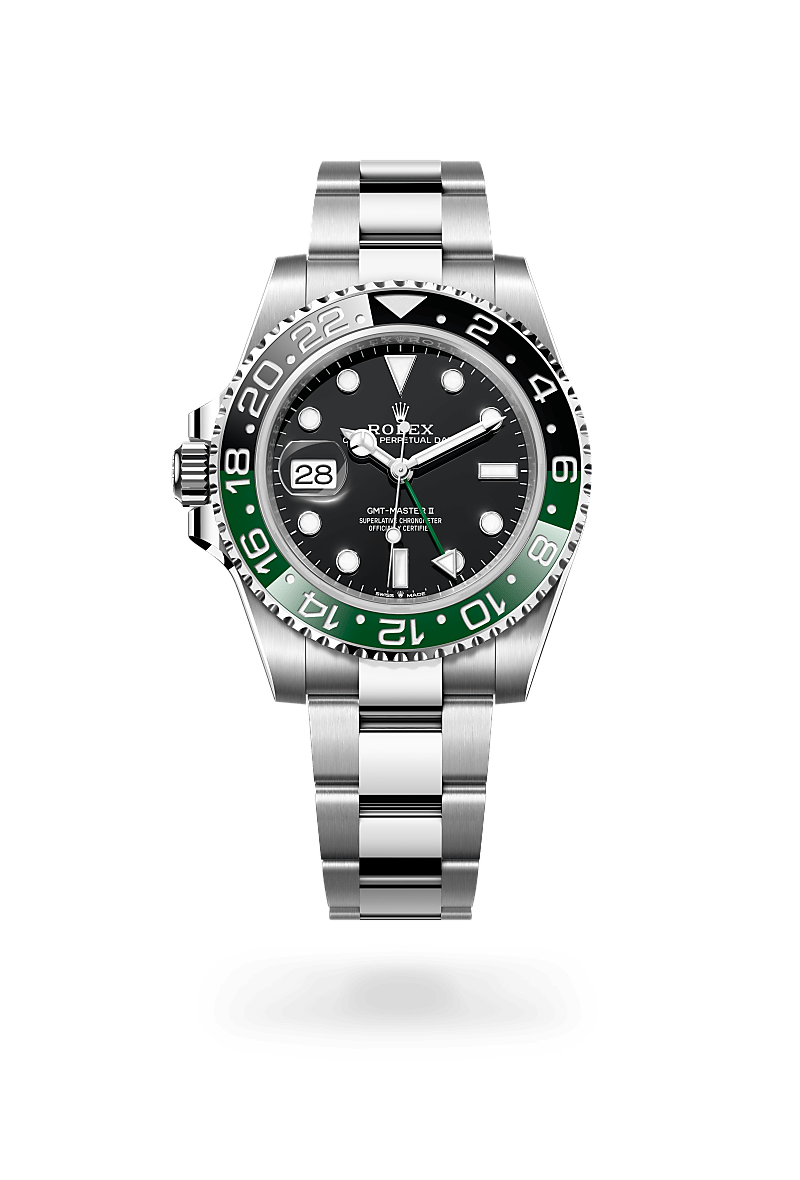 rolex GMT-MASTER II front view in Oystersteel, M126720VTNR-0001 - Hyundaiwatch