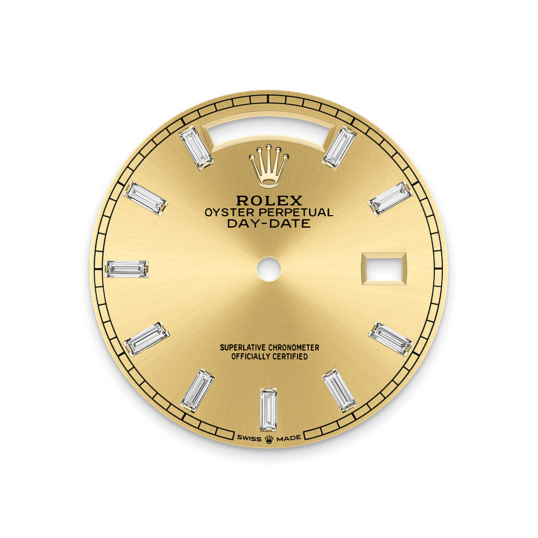 rolex Day-Date 36 dial in 18 ct yellow gold, M128398TBR-0037 - Hyundaiwatch