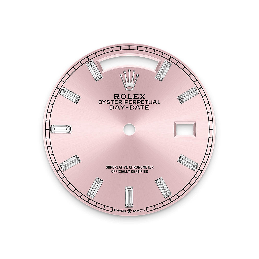 rolex Day-Date 36 dial in 18 ct white gold, M128399TBR-0029 - Hyundaiwatch