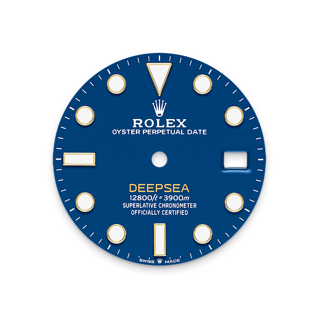 18캐럿 옐로우 골드 소재의 롤렉스 Rolex Deepsea 다이얼, M136668LB-0001 - 현대시계