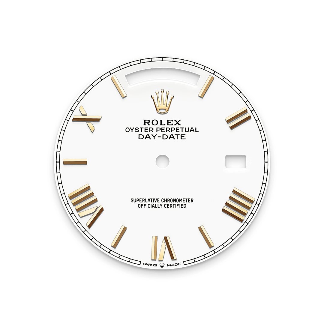 rolex Day-Date 40 dial in 18 ct yellow gold, M228238-0042 - Hyundaiwatch