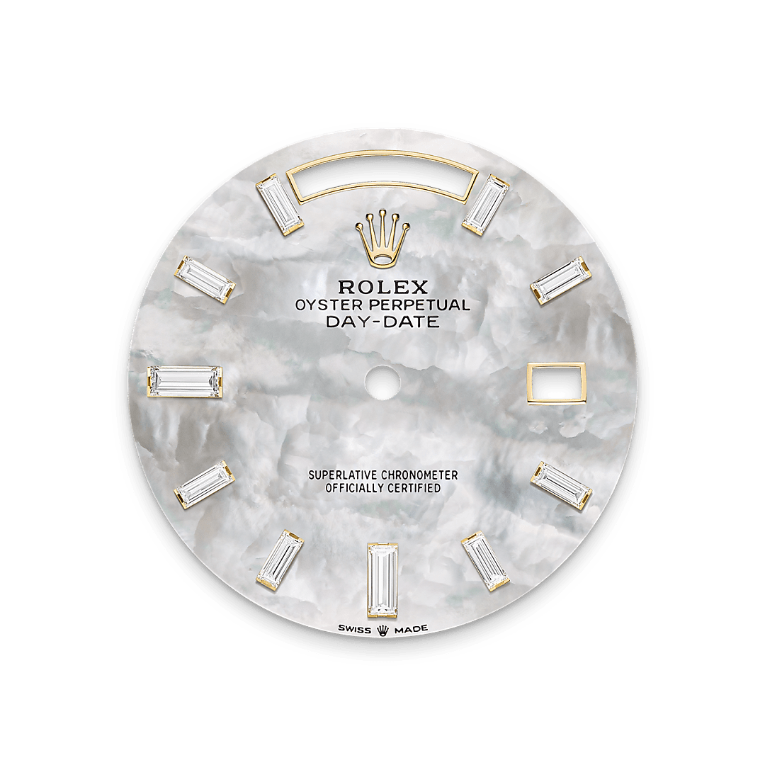 rolex Day-Date 40 dial in 18 ct yellow gold, M228238-0071 - Hyundaiwatch