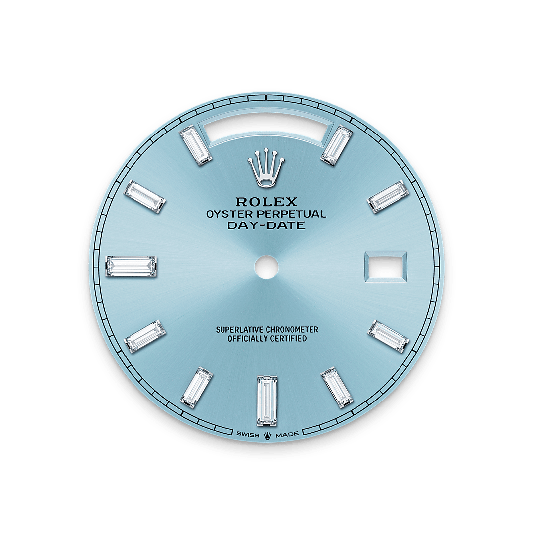 rolex Day-Date 40 dial in Platinum, M228396TBR-0002 - Hyundaiwatch