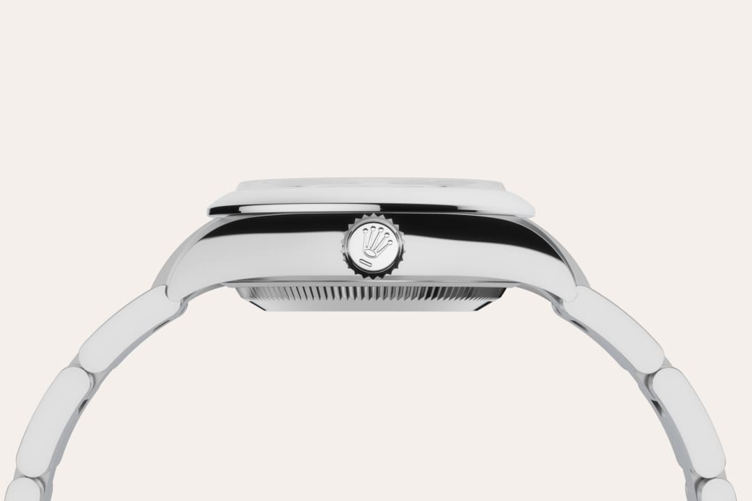 오이스터스틸 소재의 롤렉스 Oyster Perpetual 28 소재 및 크라운, M276200-0001 - 현대시계