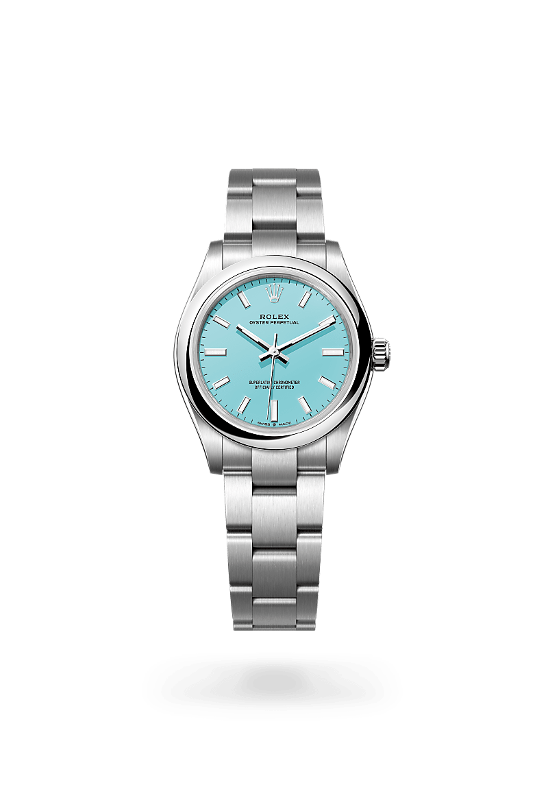 오이스터스틸 소재의 롤렉스 OYSTER PERPETUAL 정면, M277200-0007 - 현대시계