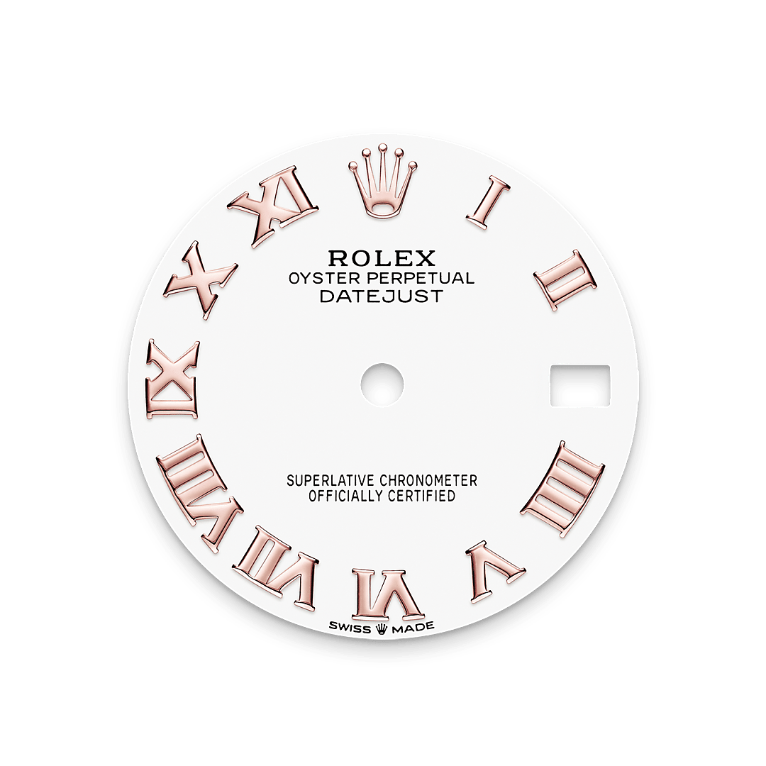 rolex Datejust 31 dial in Everose Rolesor - combination of Oystersteel and Everose gold, M278271-0002 - Hyundaiwatch