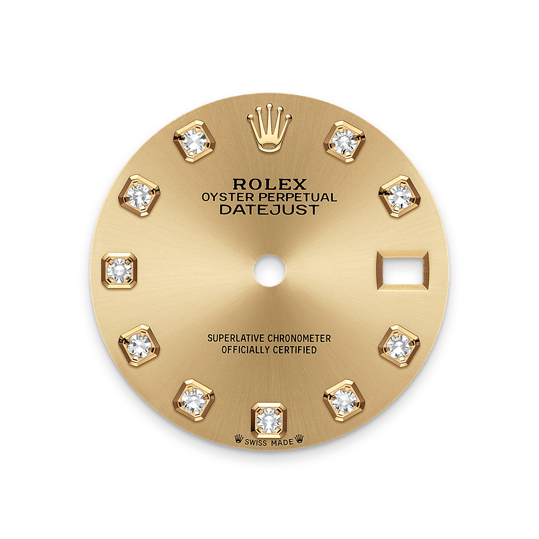 rolex Lady-Datejust dial in Yellow Rolesor - combination of Oystersteel and yellow gold, M279173-0012 - Hyundaiwatch