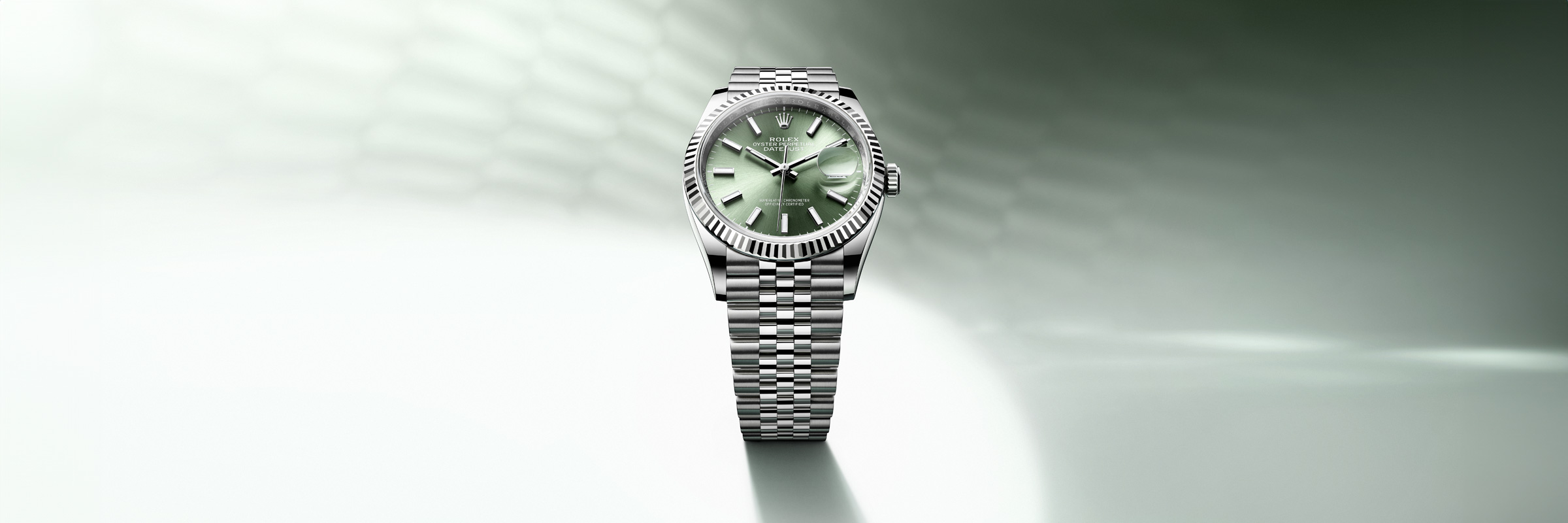 화이트 롤레조 – 오이스터스틸과 화이트 골드의 조합 소재의 롤렉스 DATEJUST, M126234-0037 - 현대시계