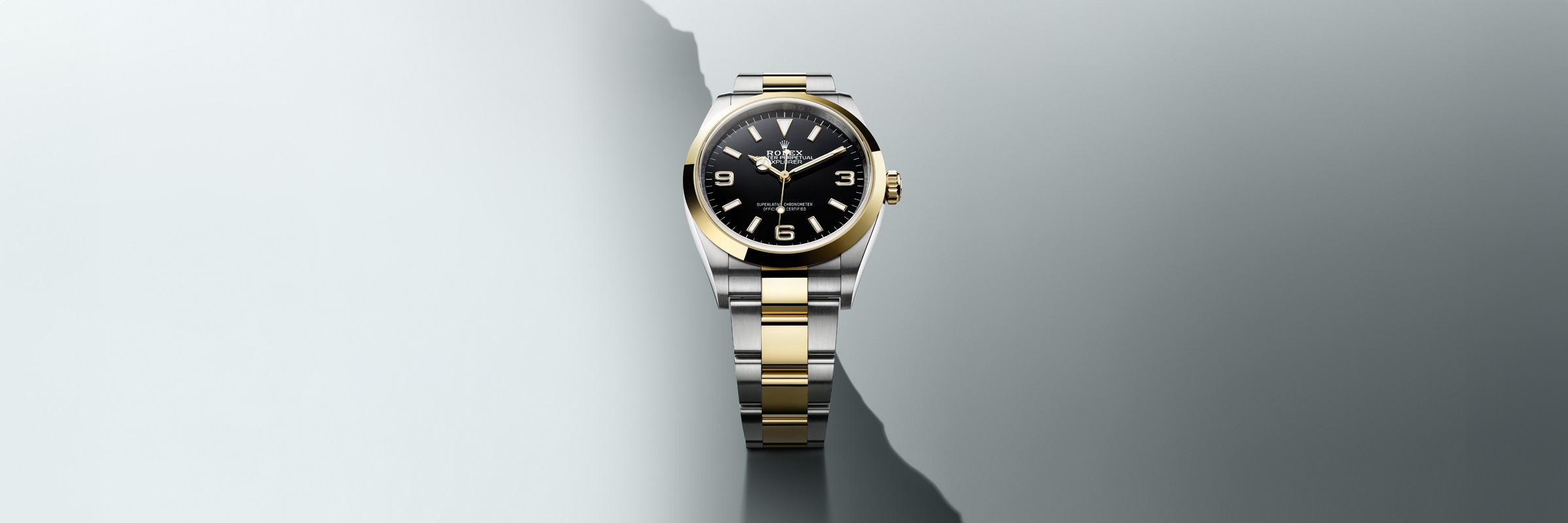 rolex EXPLORER in Yellow Rolesor - combination of Oystersteel and yellow gold, M124273-0001 - Hyundaiwatch