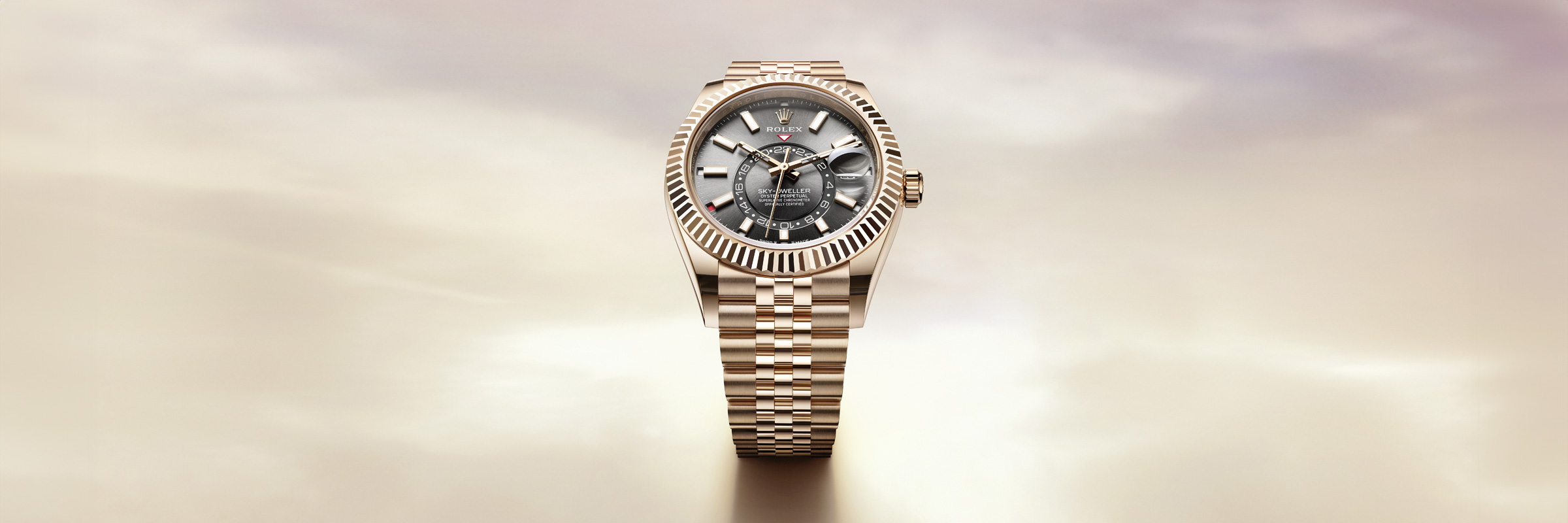 rolex SKY-DWELLER in 18 ct Everose gold, M336235-0003 - Hyundaiwatch